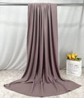 RY223 Dusty Mauve Cotton Ribbed Jersey Hijab Scarf – Soft Stretch Breathable Headscarf