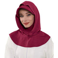 RY201 Burgundy Sport Hijab Cap with Visor – Instant Hijab Women's Athletic Head Cover