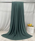 RY231 Deep Sage Green Cotton Ribbed Jersey Hijab Scarf – Soft Stretch Breathable Headscarf