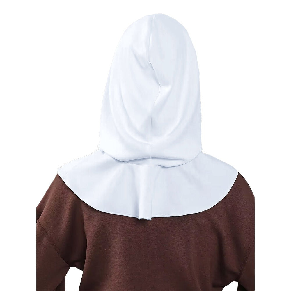 RY202 White Hijab Sport Cap with Visor – Muslim Women's Instant Athletic Head Cover