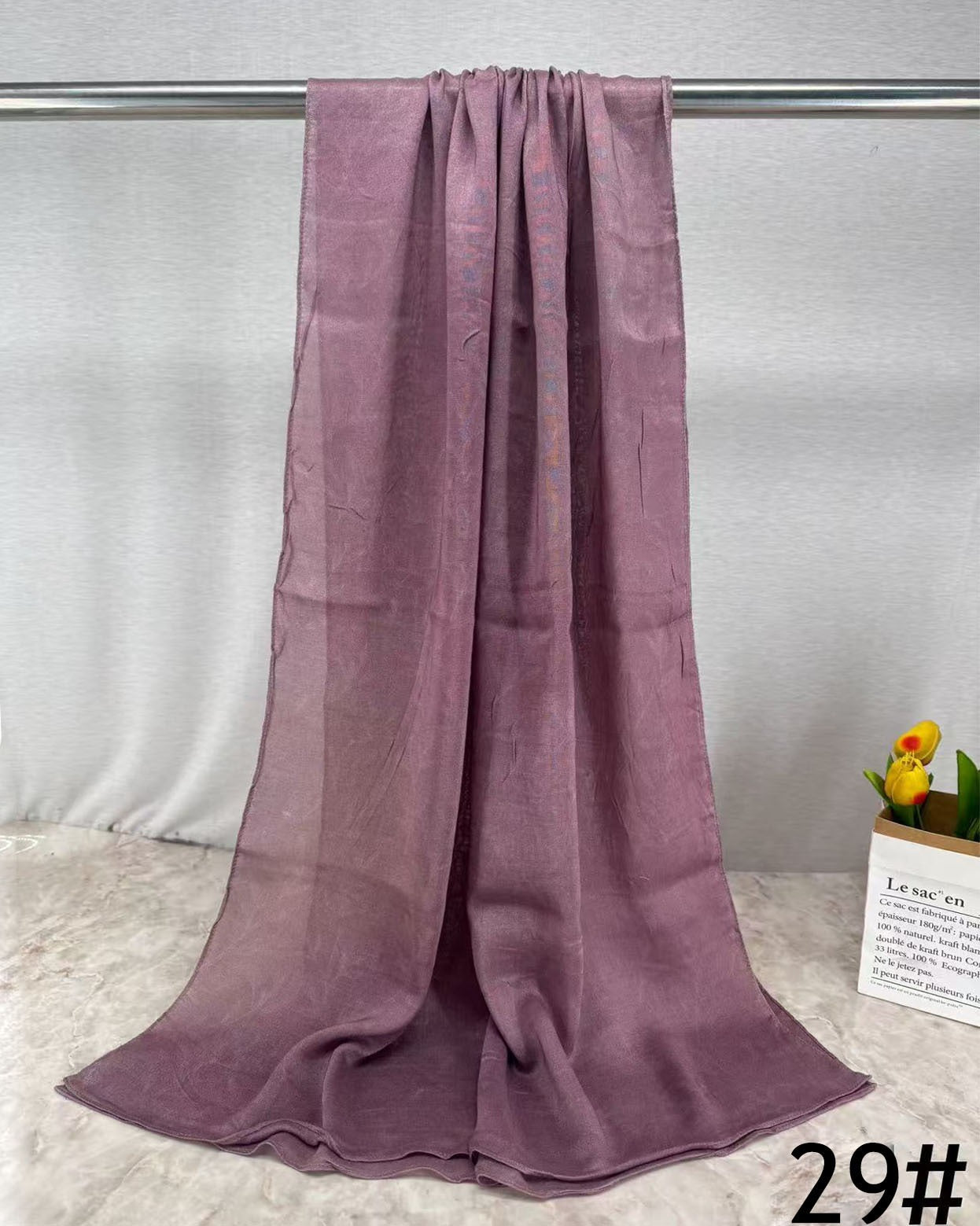 HJ06 Silky Modal Hijab - Vibrant Print Wrap Scarf for Women