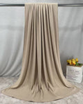 RY218 Taupe Beige Cotton Ribbed Jersey Hijab Scarf – Soft Stretch Breathable Headscarf