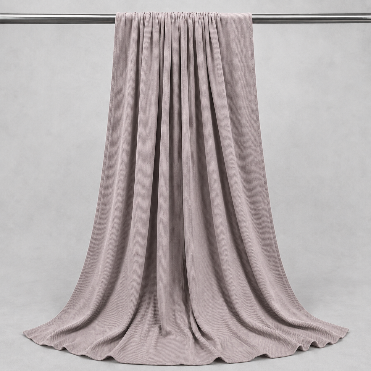 RY225 Mauve Taupe Cotton Ribbed Jersey Hijab Scarf – Soft Stretch Breathable Headscarf