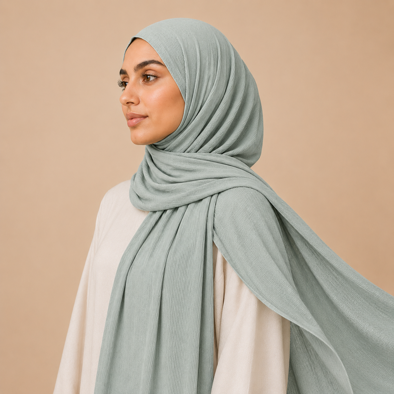 RY228 Midnight Navy Cotton Ribbed Jersey Hijab Scarf – Soft Stretch Breathable Headscarf