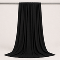 RY236 Black Cotton Ribbed Jersey Hijab Scarf – Soft Stretch Breathable Headscarf