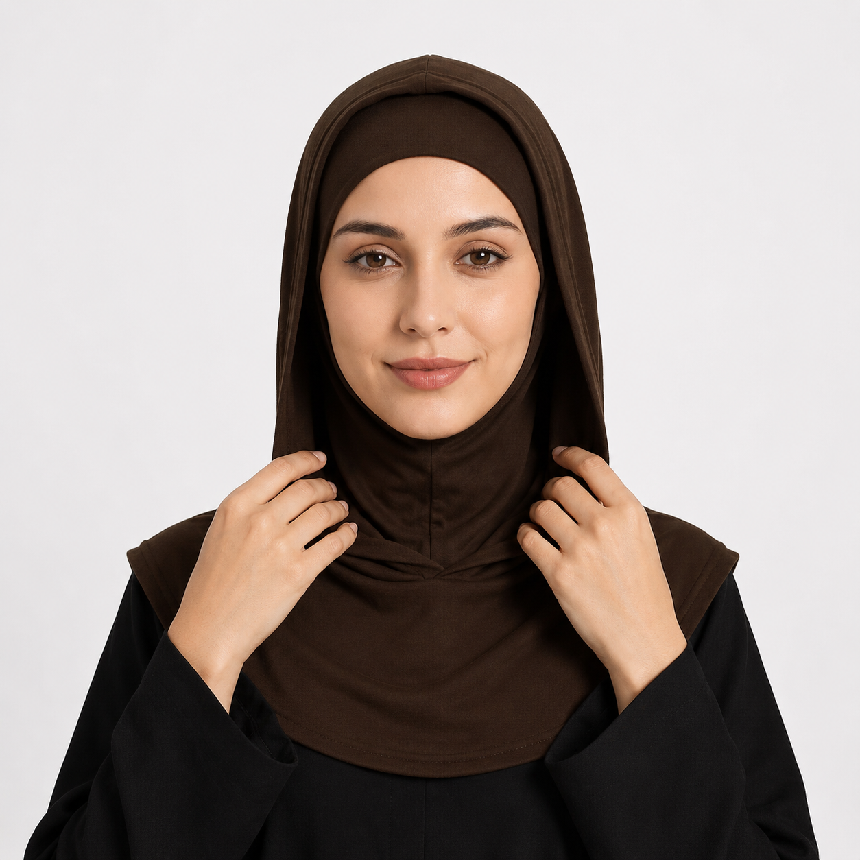 RY208 Mercerized Cotton Full Coverage Hijab Cap – Solid Color Sun Protection Headscarf