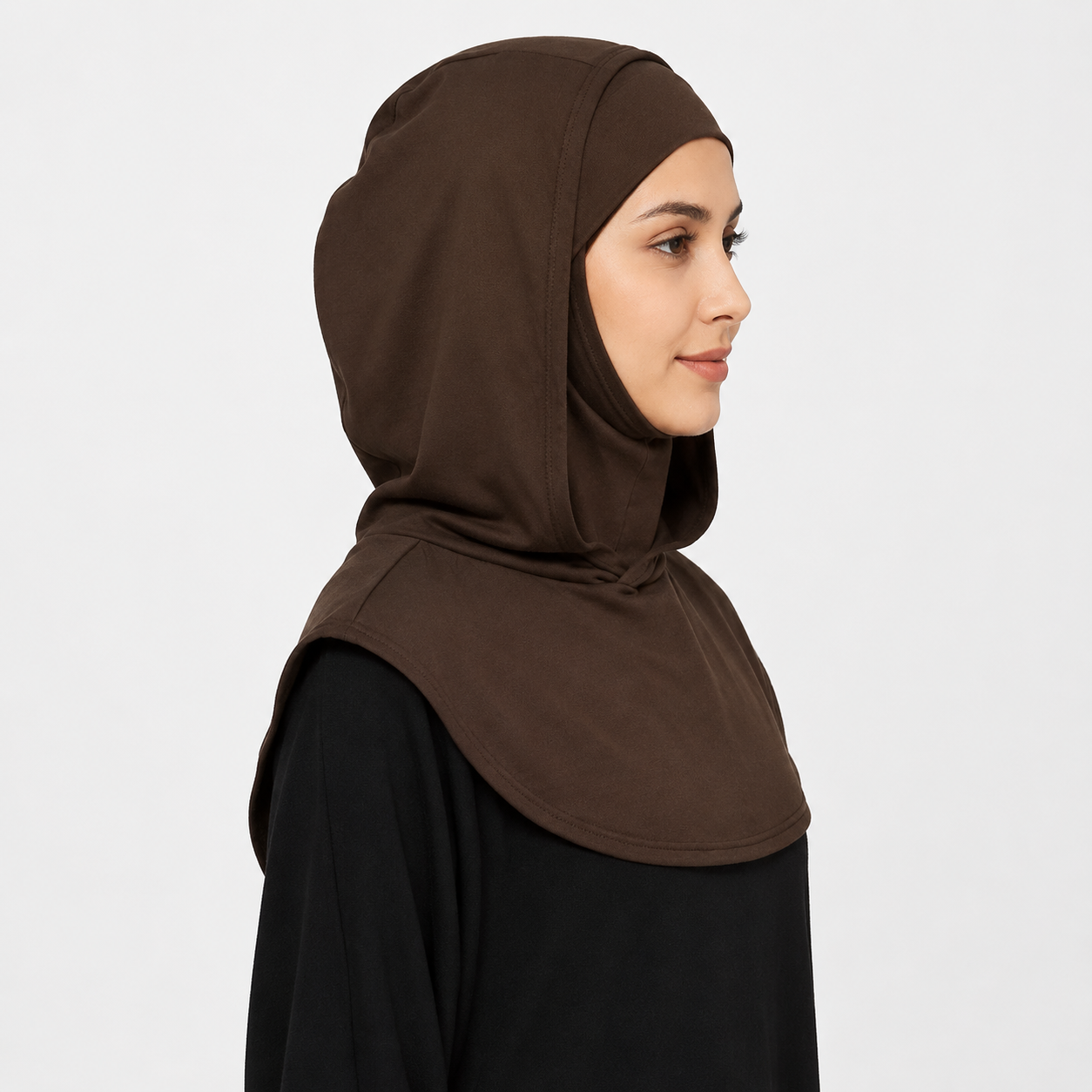 RY208 Mercerized Cotton Full Coverage Hijab Cap – Solid Color Sun Protection Headscarf