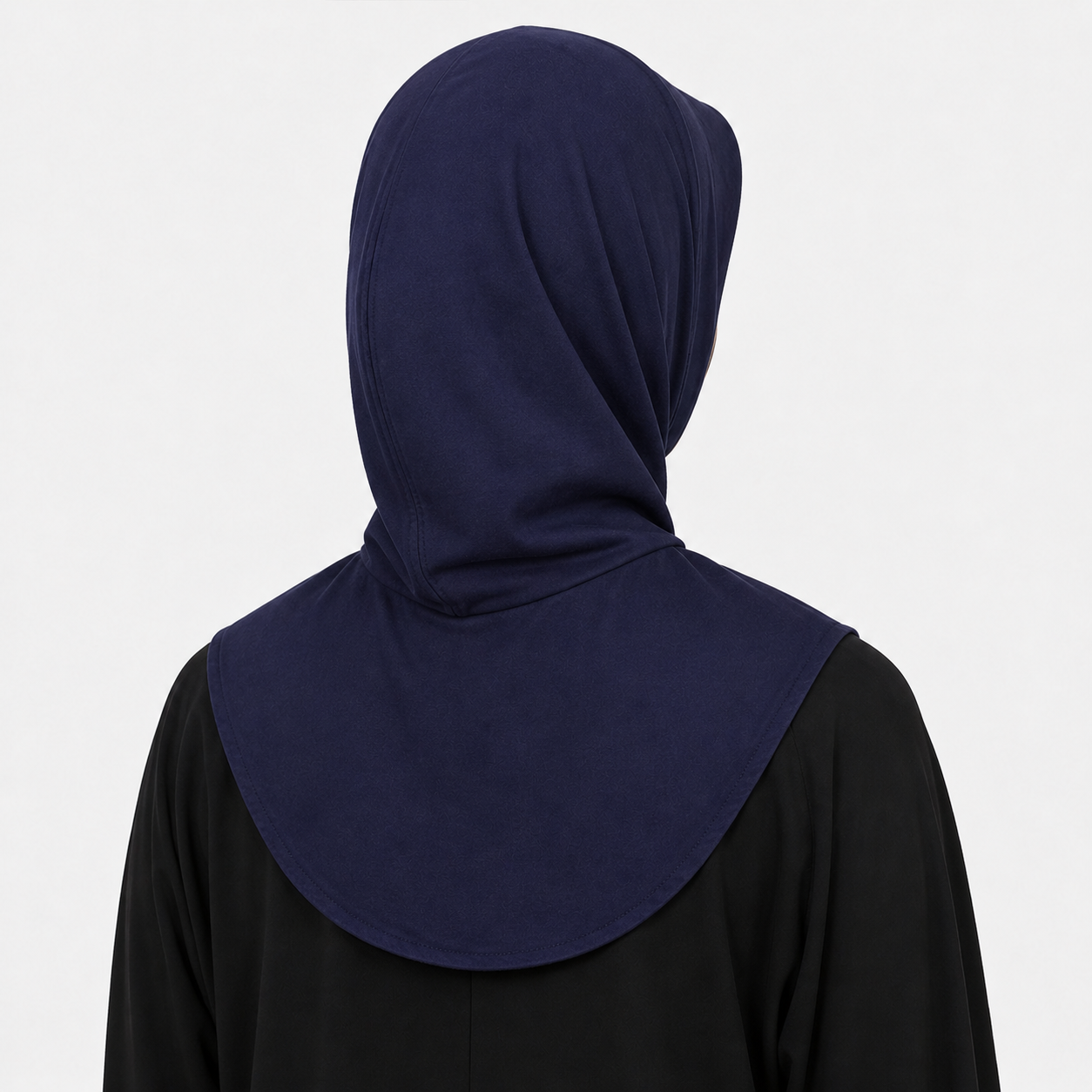 RY211 Navy Mercerized Cotton Full Coverage Hijab Cap – Sun Protection Headscarf