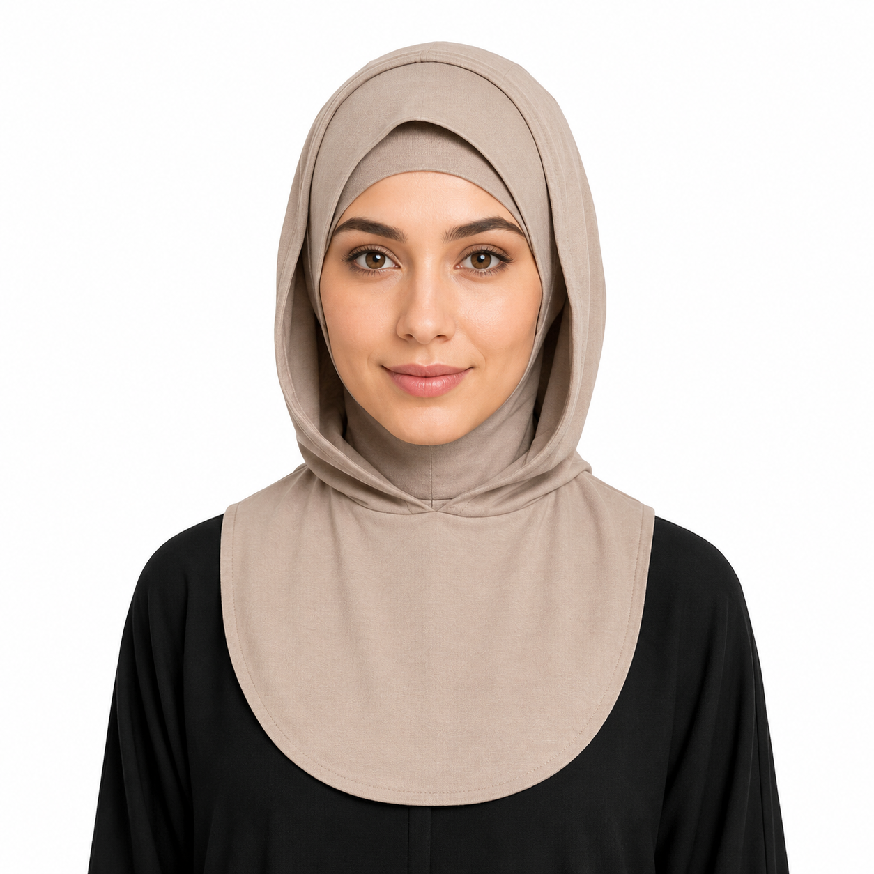 RY213 Cocoa Mercerized Cotton Full Coverage Hijab Cap – Sun Protection Headscarf