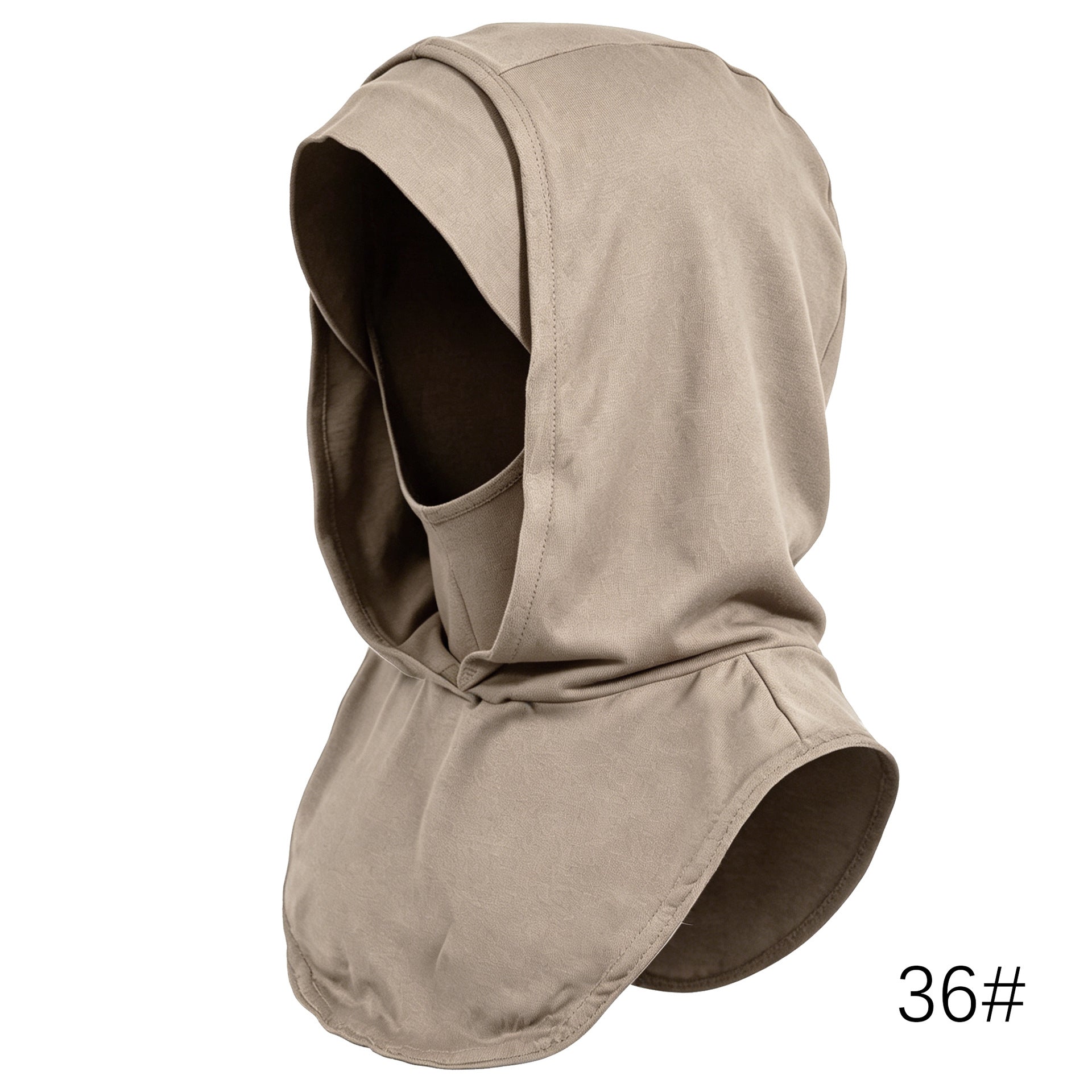 RY214 Hazel Wood Mercerized Cotton Full Coverage Hijab Cap – Sun Protection Headscarf