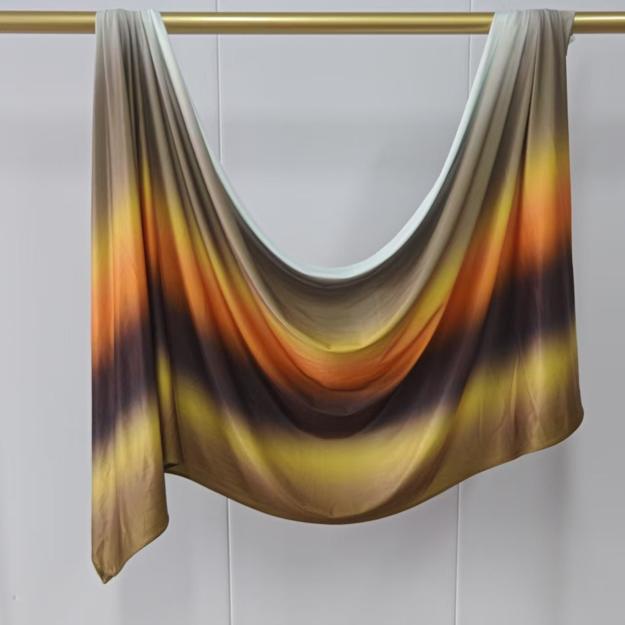 RY226 Golden Olive Gradient Liquid Jersey Hijab – Soft Premium Drape Scarf