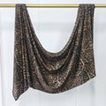 RY222 Brown Leopard Print Liquid Jersey Hijab – Soft Premium Drape Scarf