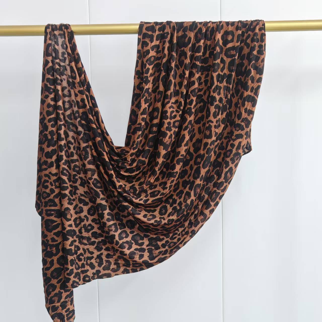 [High-quality mercerized cotton printing] Printed ethnic style shawl Bohemian watercolor marble scarf（副本） - Raya
