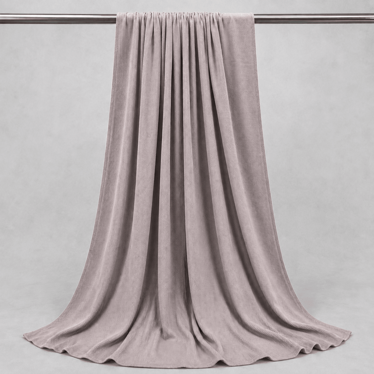 RY225 Mauve Taupe Cotton Ribbed Jersey Hijab Scarf – Soft Stretch Breathable Headscarf - Raya