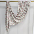 RY401 Ivory Rose Floral Printed Cotton Hijab – Soft Lightweight Scarf - Raya