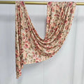 RY406 Vintage Rose Mercerized Cotton Hijab – Bohemian Floral Scarf - Raya