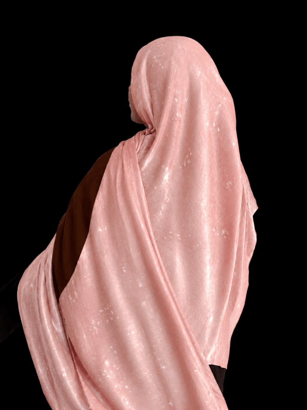 RY408 Blush Pink Printed Mercerized Cotton Hijab Scarf for Women - Raya