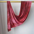 RY419 Burgundy Marble Mercerized Cotton Jersey Hijab – Soft Stretch Scarf - Raya